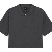 Paul Smith Grey Regular Fit Zip Polo Shirt