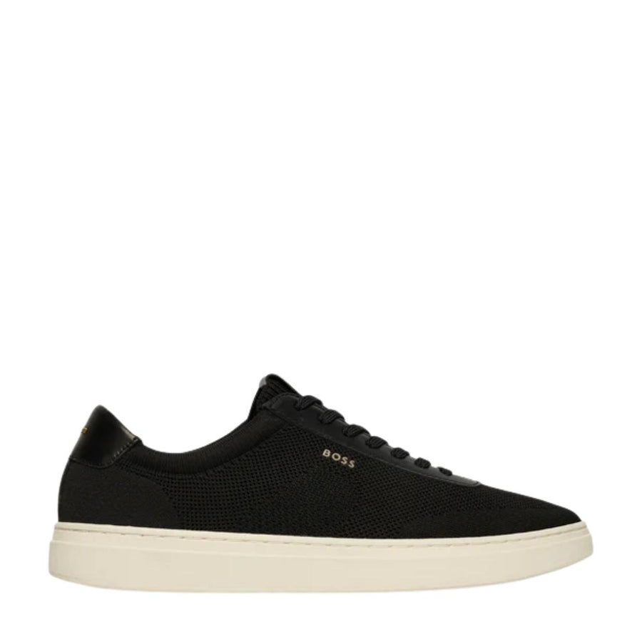 BOSS Kieran Knitted Upper Black Trainers
