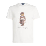 Polo Ralph Lauren Custom Slim Fit Polo Bear White T-Shirt