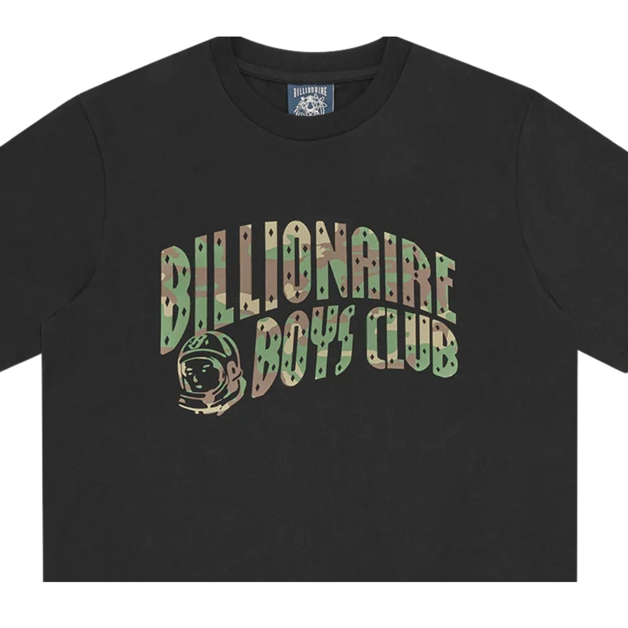 Billionaire Boys Club Camo Arch Logo Black T-Shirt