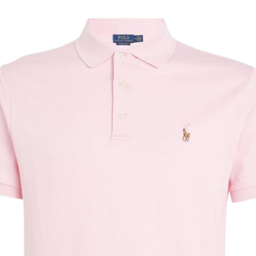 Polo Ralph Lauren Custom Slim Fit Pink Polo Shirt