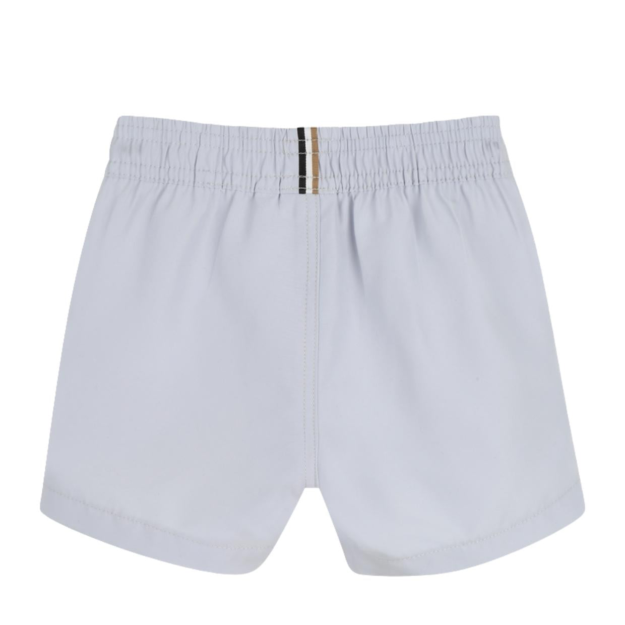 BOSS Baby Printed Logo Pale Blue Swim Shorts