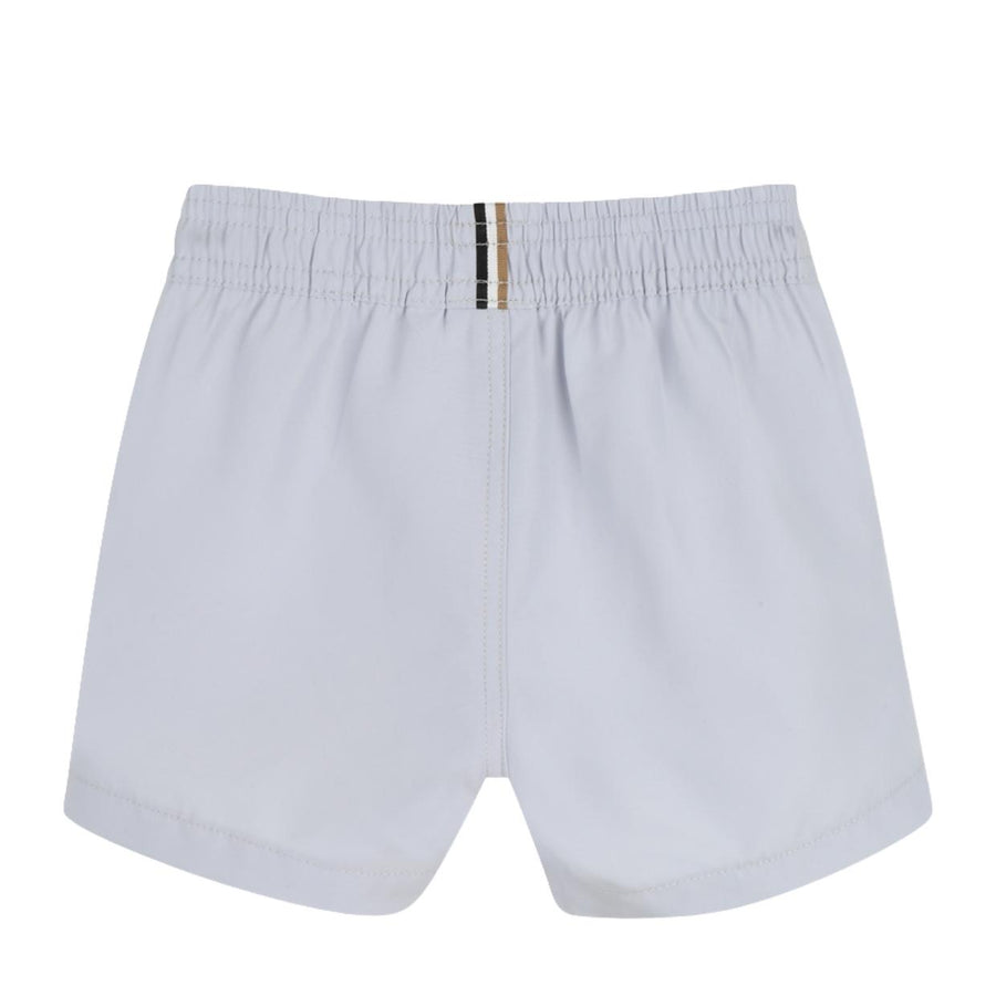 BOSS Baby Printed Logo Pale Blue Swim Shorts