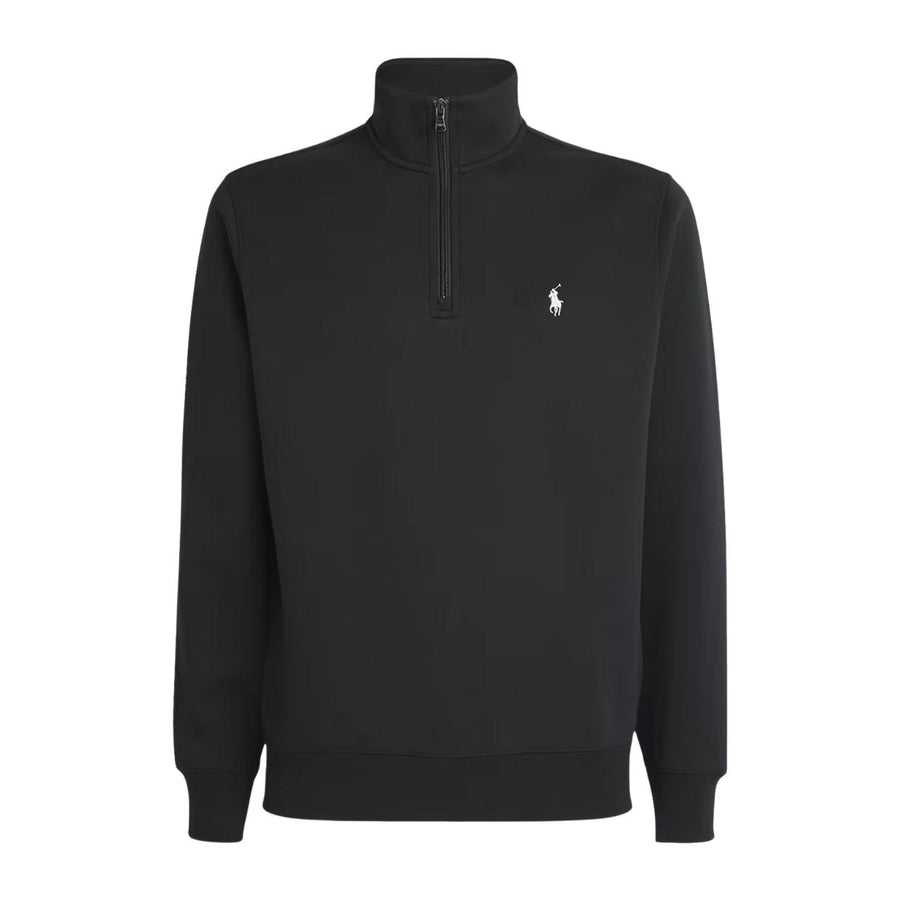 Polo Ralph Lauren Embroidered Pony Black Half Zip Sweatshirt