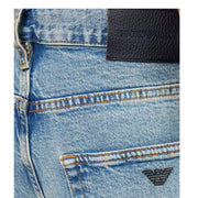 Emporio Armani J76 Straight Fit Light Blue Denim Jeans