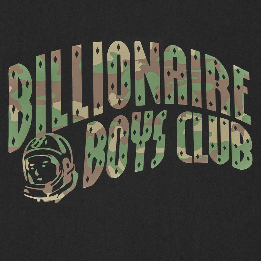 Billionaire Boys Club Camo Arch Logo Black T-Shirt