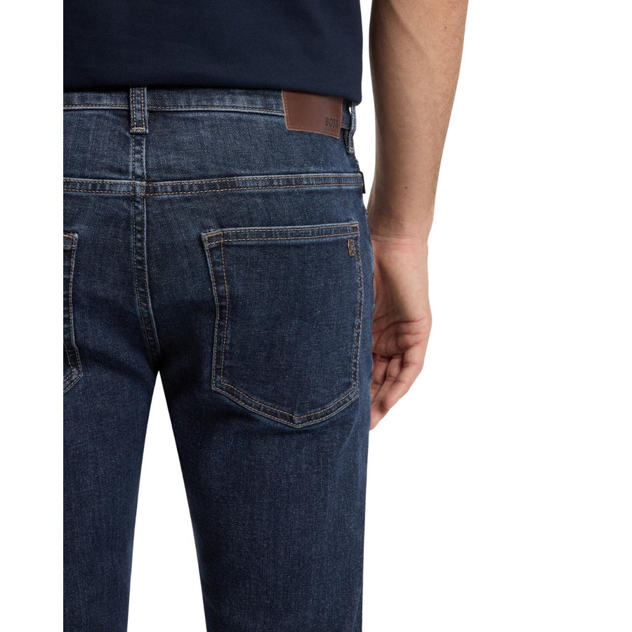 BOSS Delaware Comfort Stretch Slim Fit Dark Blue Denim Jeans