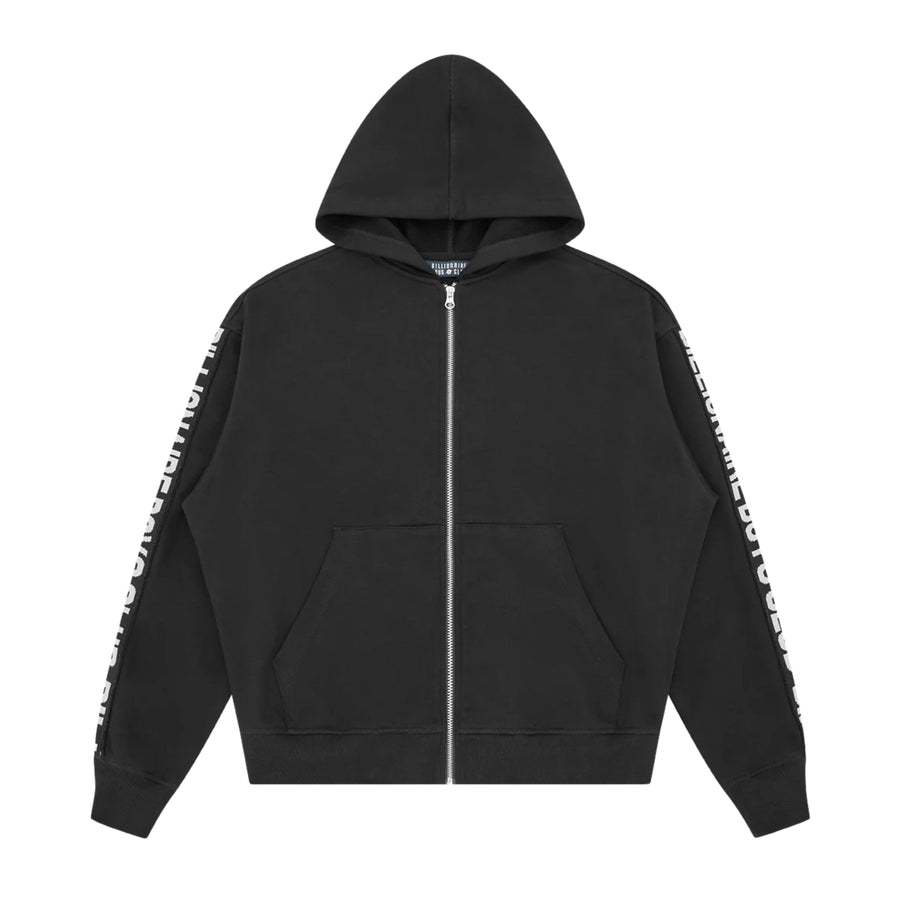 Billionaire Boys Club Taped Astro Zip Black Zip Through Hoodie