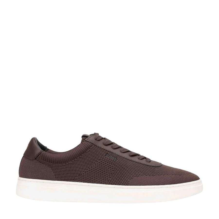 BOSS Kieran Knitted Upper Dark Brown Trainers