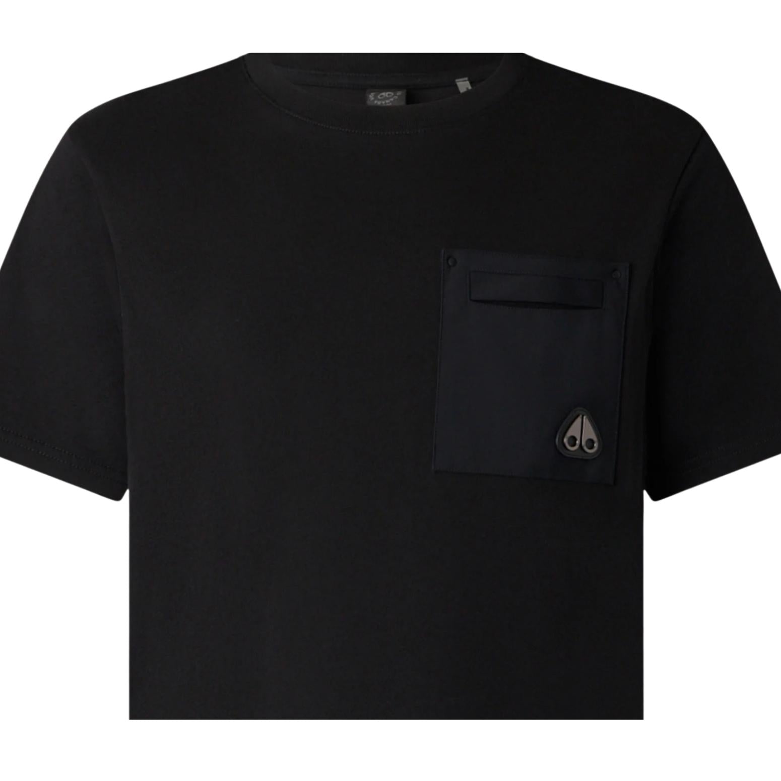 Moose Knuckles Dalon Pima Cotton Jersey Black T-Shirt