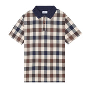 Aquascutum Active Macro Iconic Navy Polo Shirts