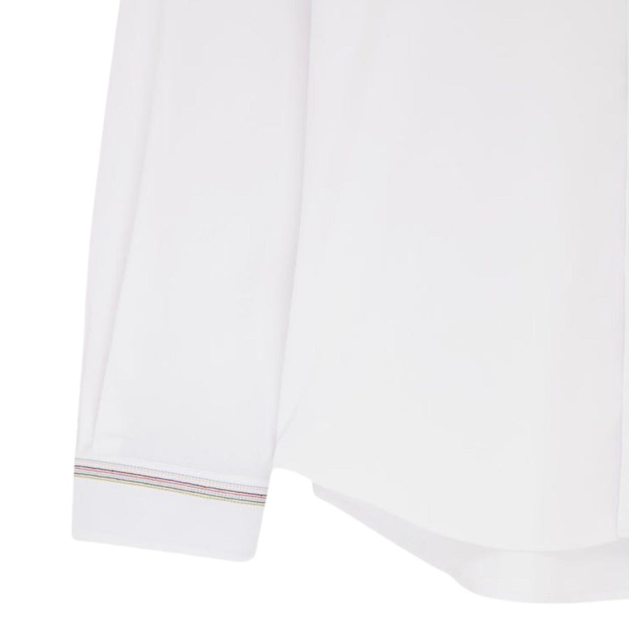 Paul Smith Tailored Fit Emblem Cuff White Shirts