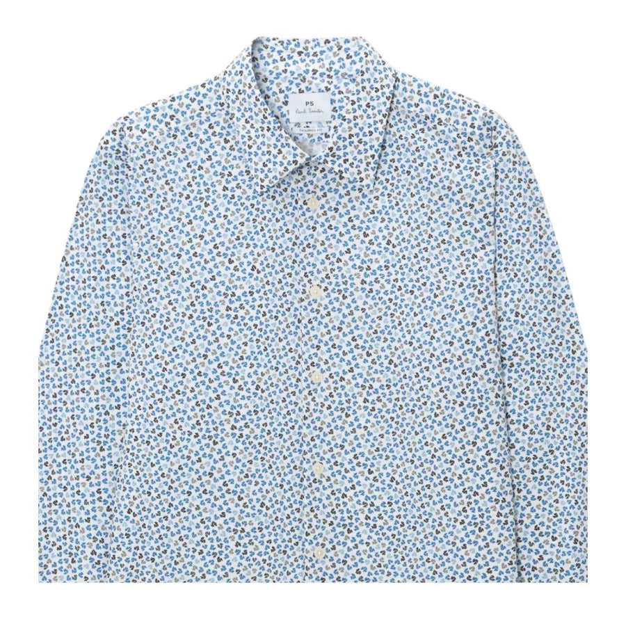 Paul Smith Tailored Fit Leaf Print Shirt