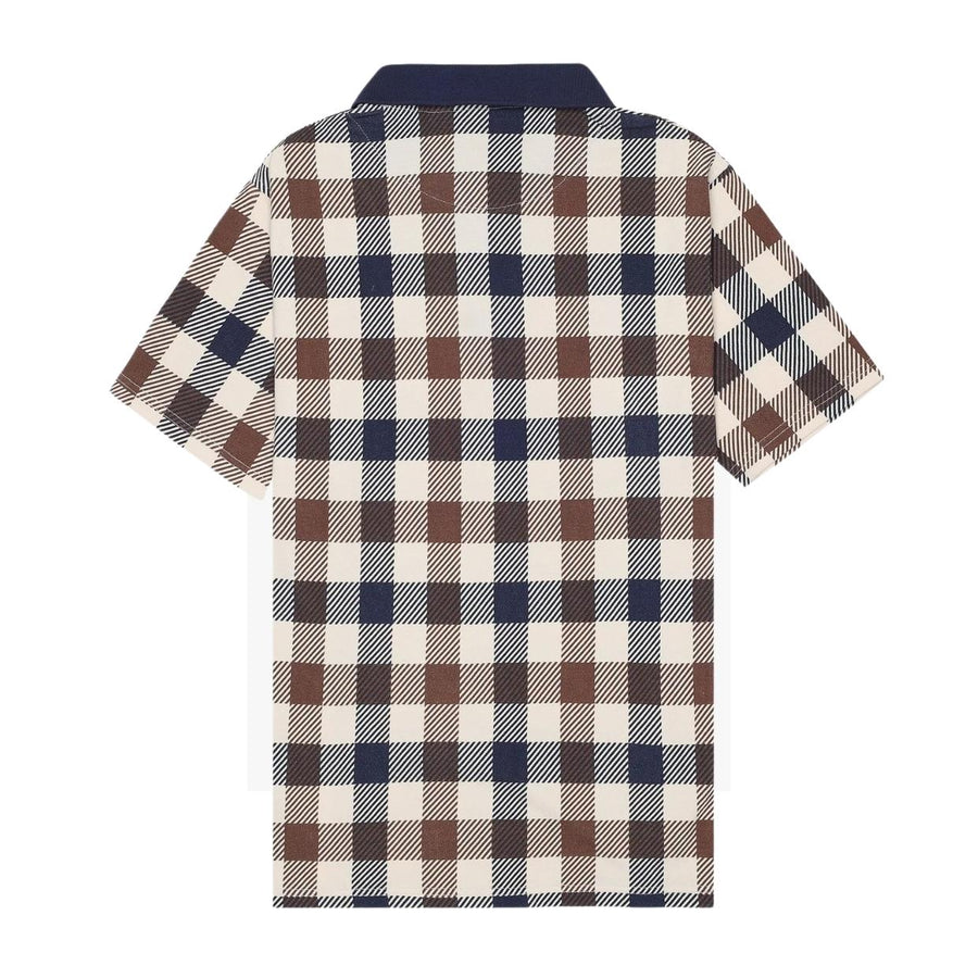 Aquascutum Active Macro Iconic Navy Polo Shirts