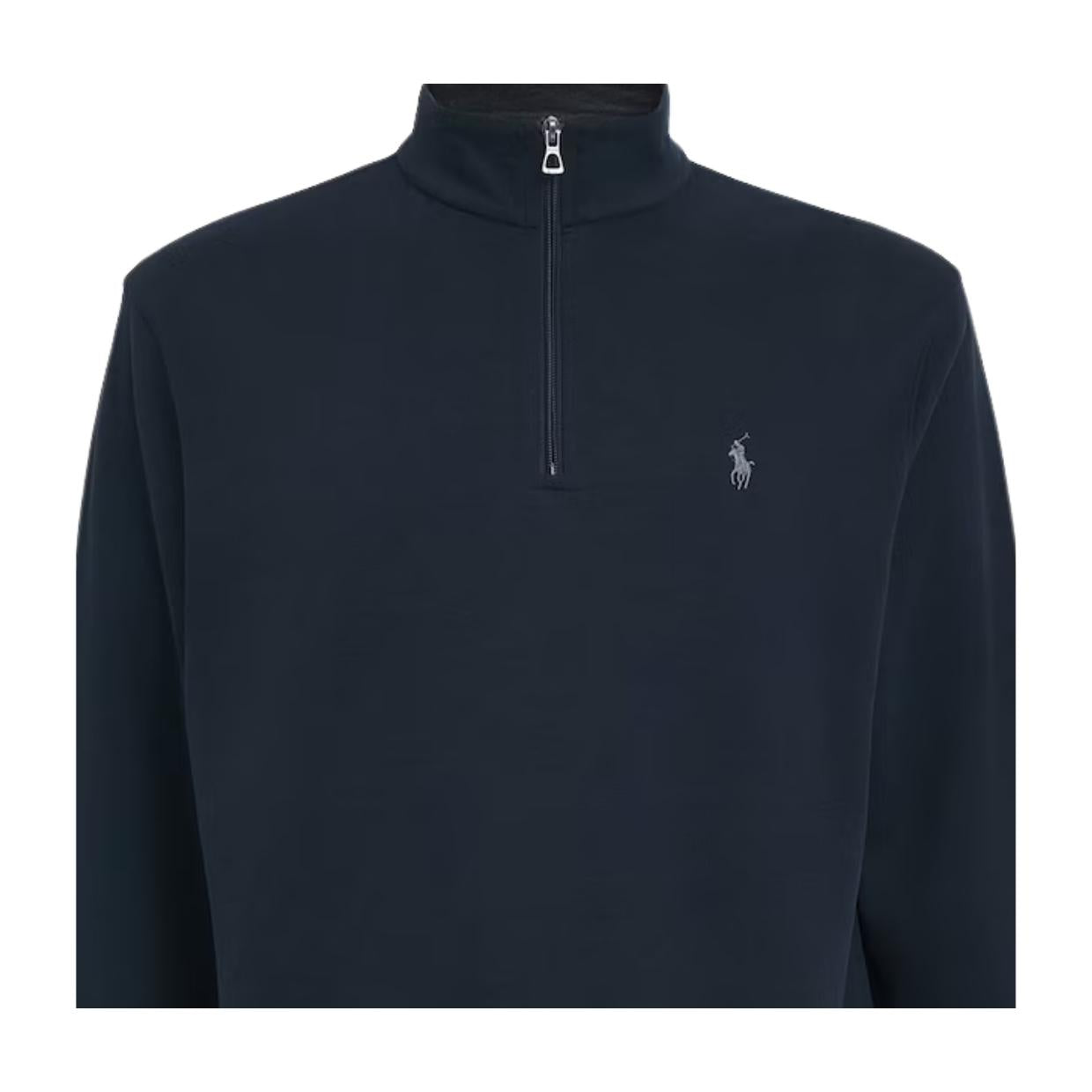 Polo Ralph Lauren Embroidered Half Zip Navy Sweatshirt