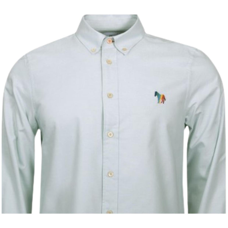 Paul Smith Broad Stripe Zebra Green Shirt