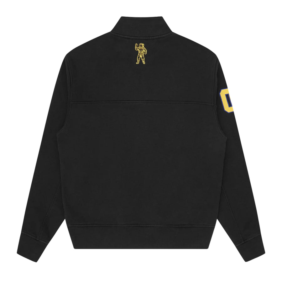Billionaire Boys Club Script Panelled Half Zip Black Sweatshirt