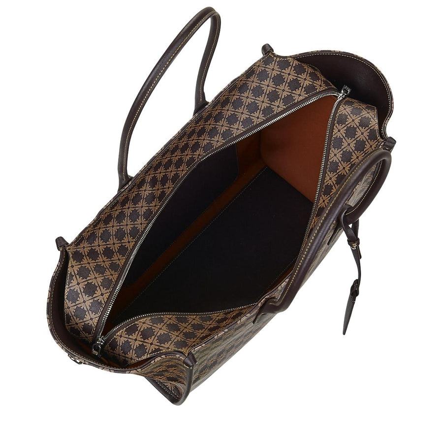 Emporio Armani Fancy Antique Large Brown Tote Bag