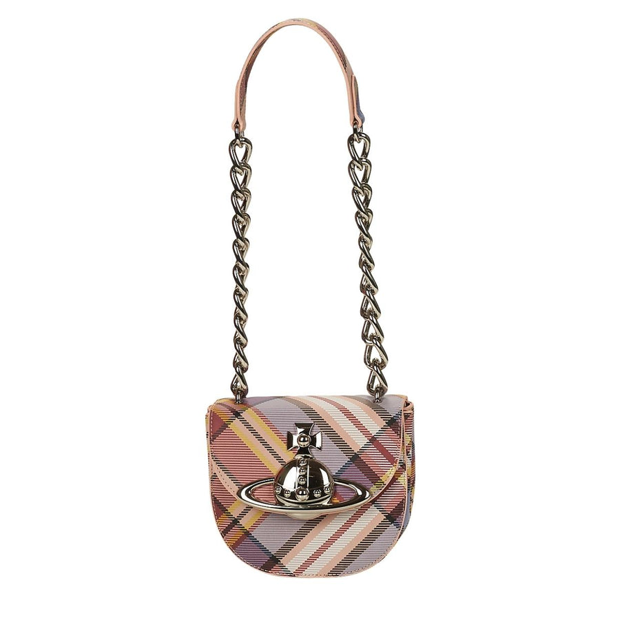 Vivienne Westwood Nubuck Tartan Jodie Saddle Bag