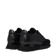 Mallet London Popham Luxe Triple Black Gloss Trainers