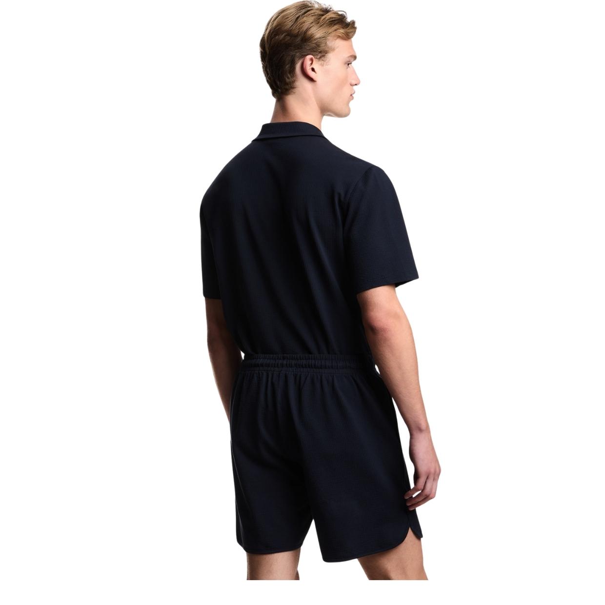 Emporio Armani Navy Jersey Bermuda Shorts