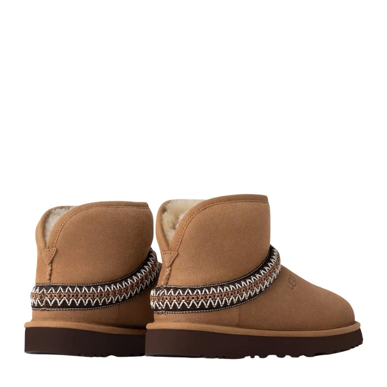 UGG Classic Mini Crescent Chestnut Boot