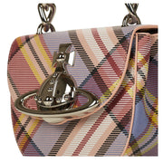 Vivienne Westwood Nubuck Tartan Jodie Saddle Bag