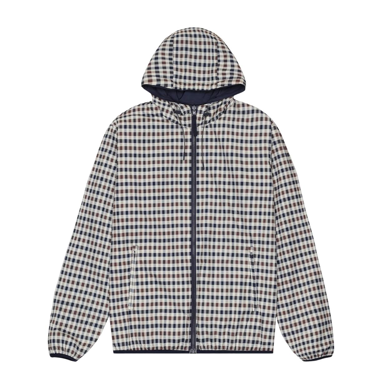 Aquascutum Active Navy Hooded Sailor Reversible Jacket