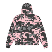 Billionaire Boys Club Arch Logo Pink Camo Zip Through Hoodie