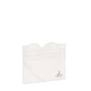 Vivienne Westwood Grained PU Off-White Flat Card Holder