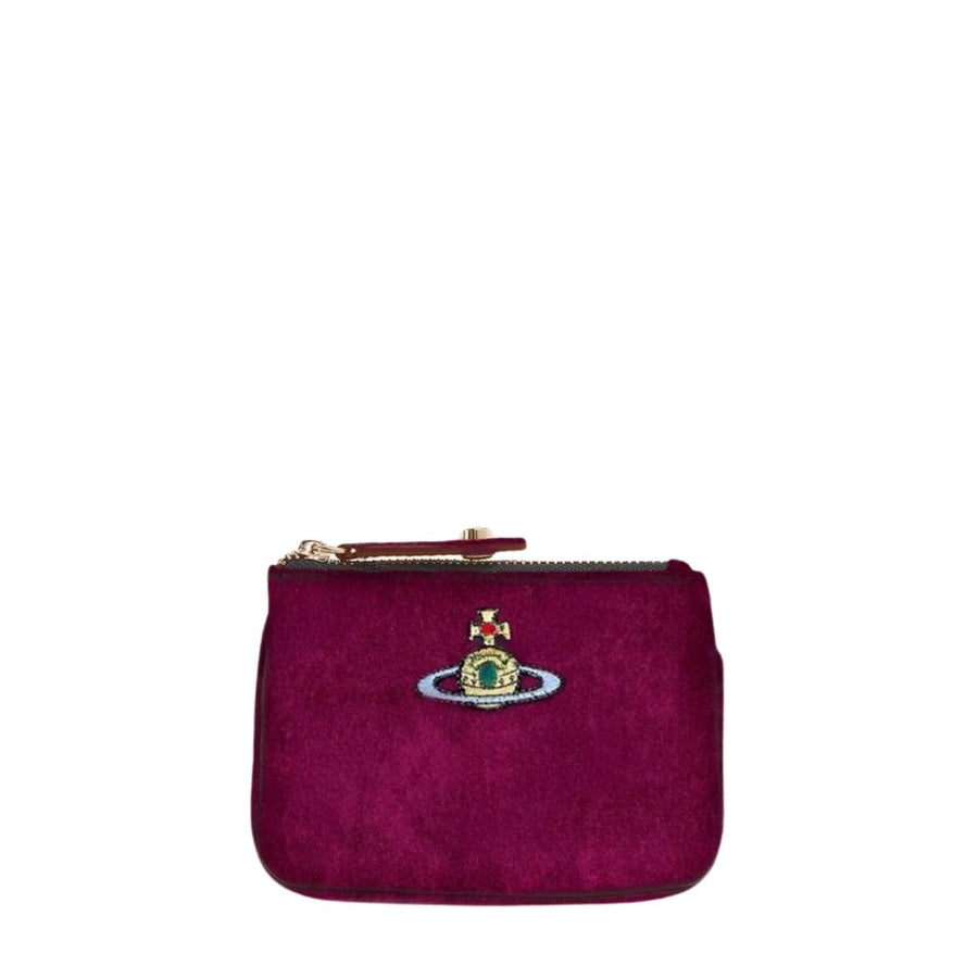 Vivienne Westwood Coin Purple Velvet Purse