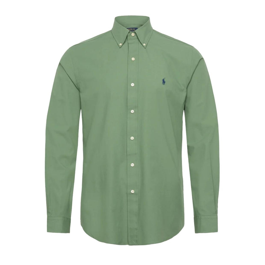 Polo Ralph Lauren Custom Fit Green Oxford Shirt