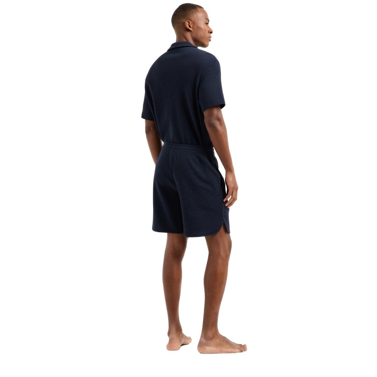 Emporio Armani Bodywear Waffle Jersey Navy Shorts