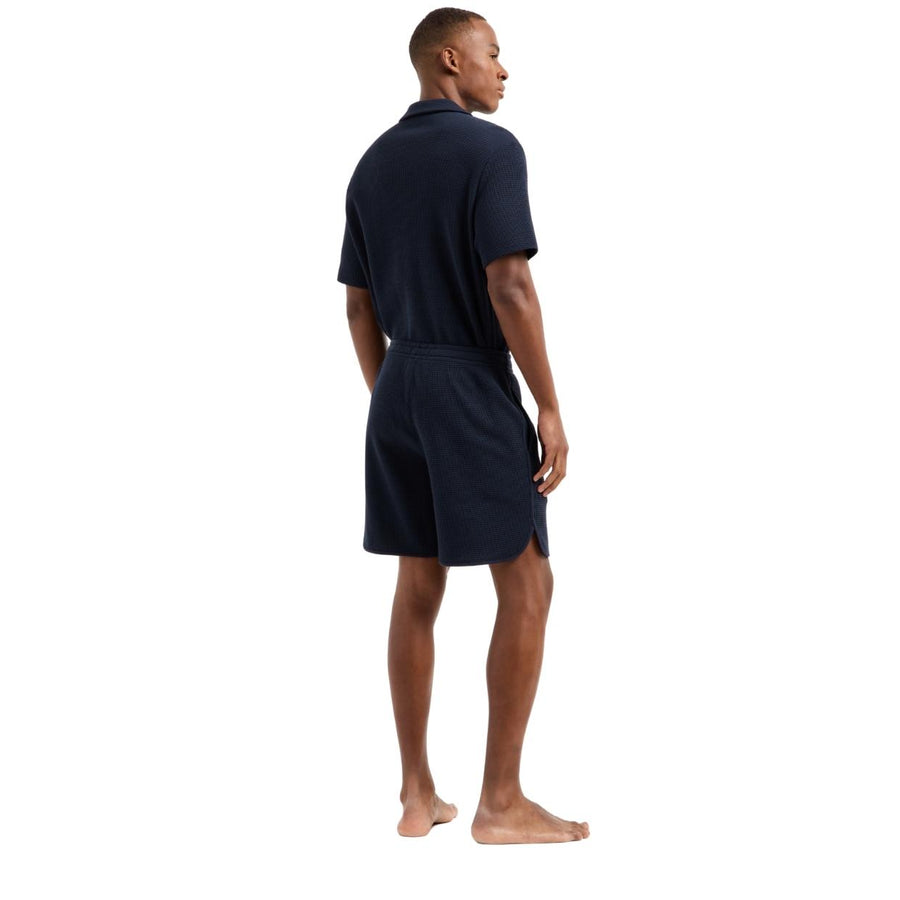Emporio Armani Bodywear Waffle Jersey Navy Shorts
