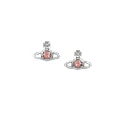 Vivienne Westwood Nano Solitaire Platinum Rose Crystal Earrings