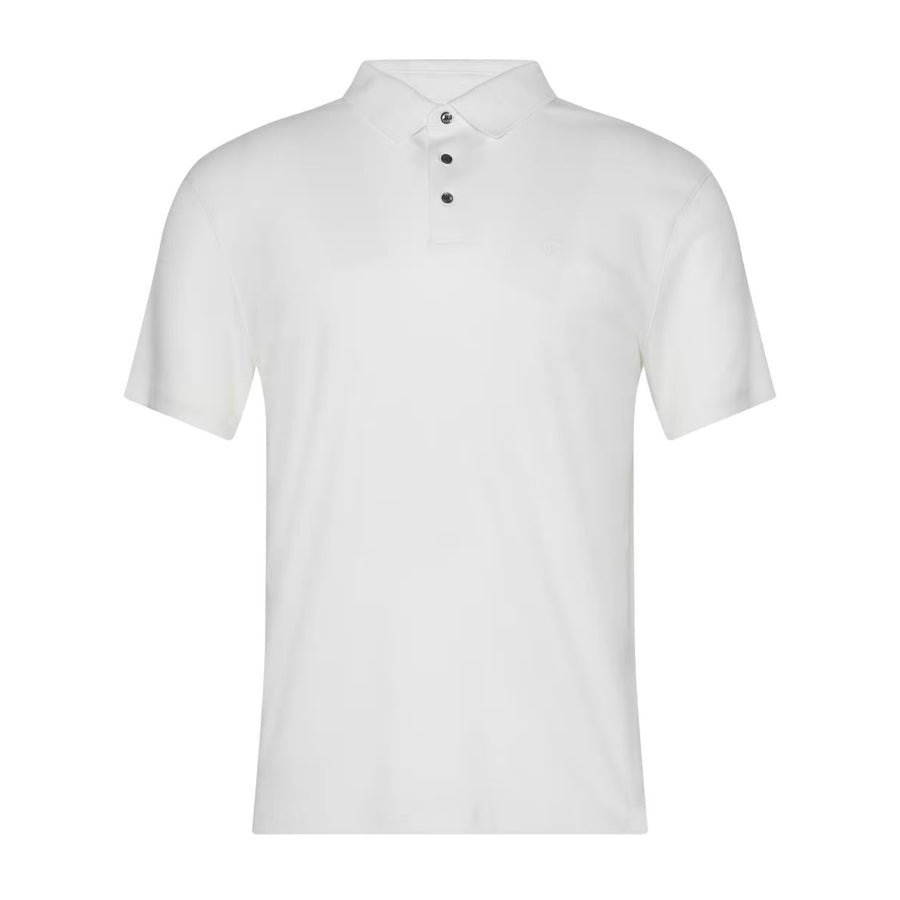 Calvin Klein Embroidered Logo Bright White Polo Shirt