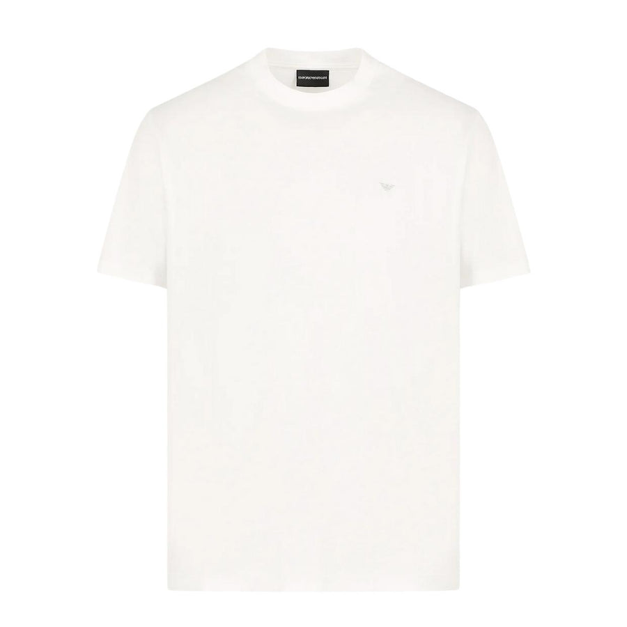 Emporio Armani Micro Eagle Logo White T-Shirt