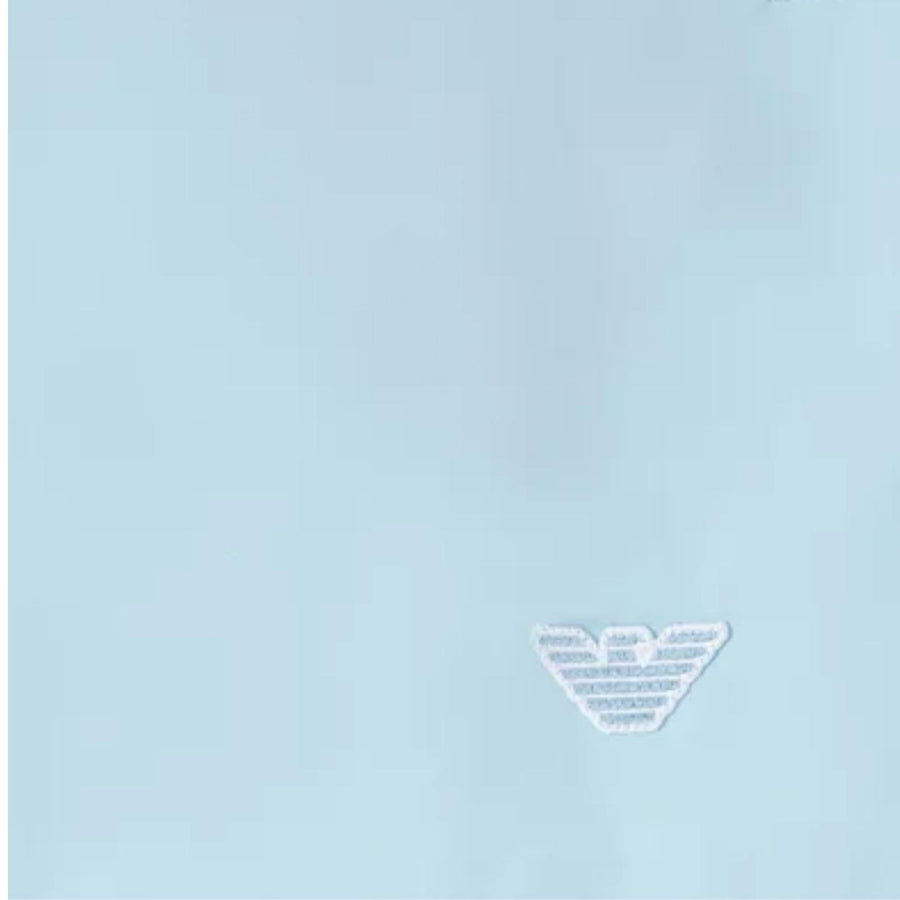 Emporio Armani Eagle Embroidered Sky Blue Swim Shorts
