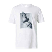 BOSS Graphic Print Cotton Jersey White T-Shirt