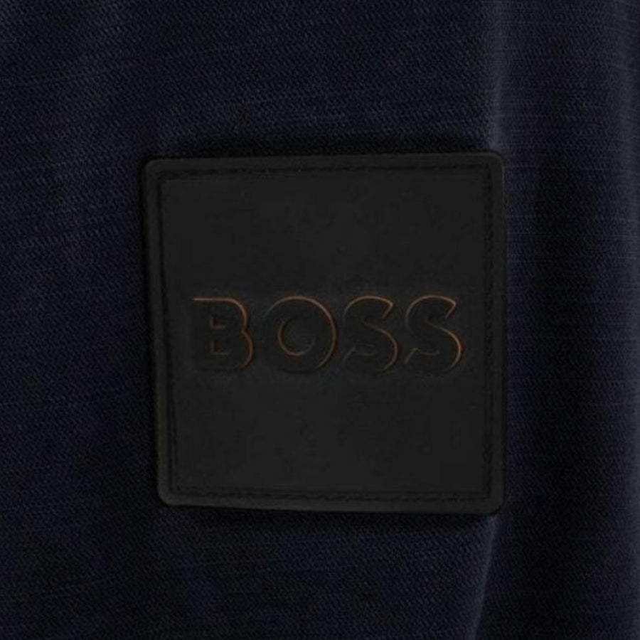 BOSS Loghy Navy Hooded Overshirt Jacket
