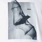 BOSS Graphic Print Cotton Jersey White T-Shirt