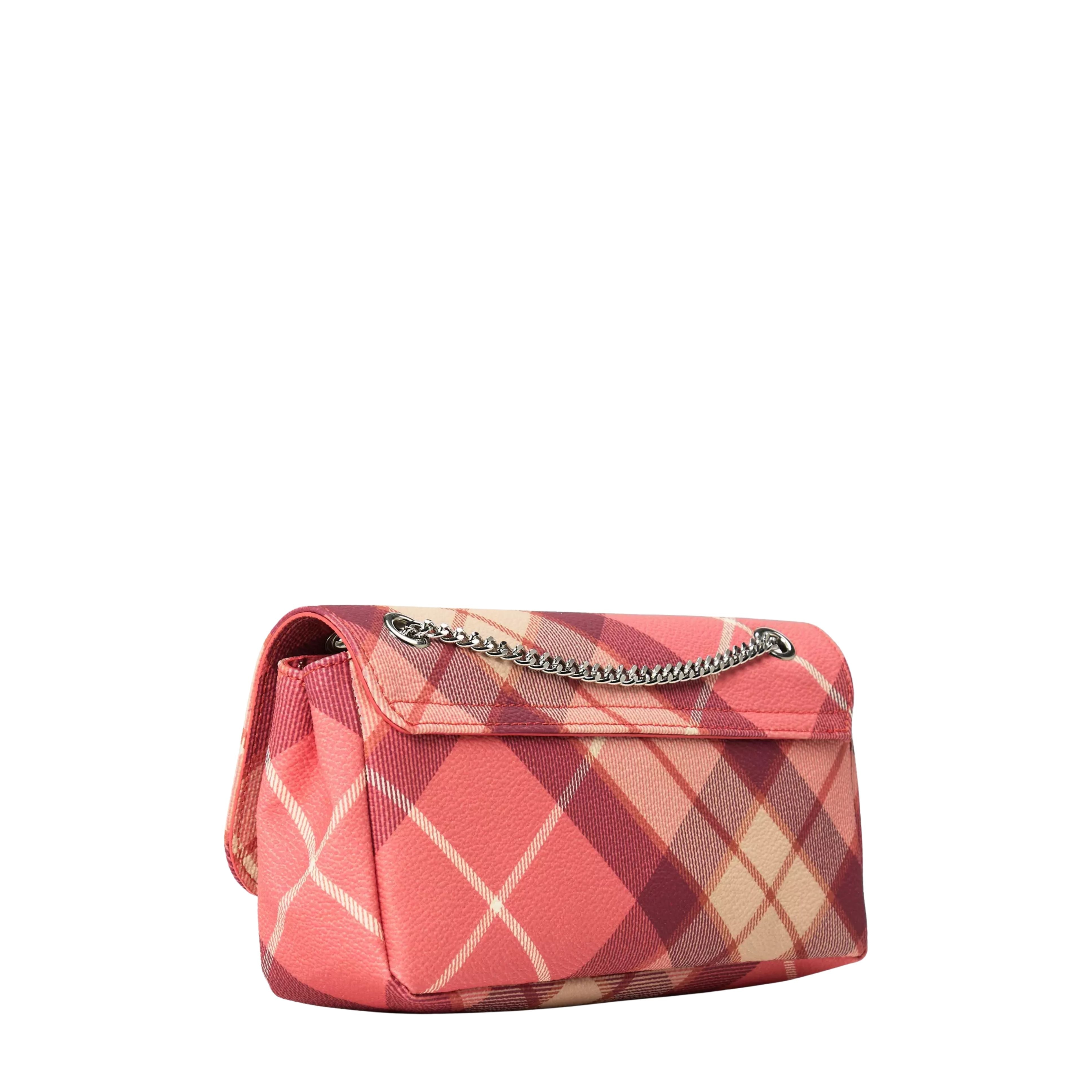 Vivienne Westwood Fraser Pink Chain Crossbody Purse
