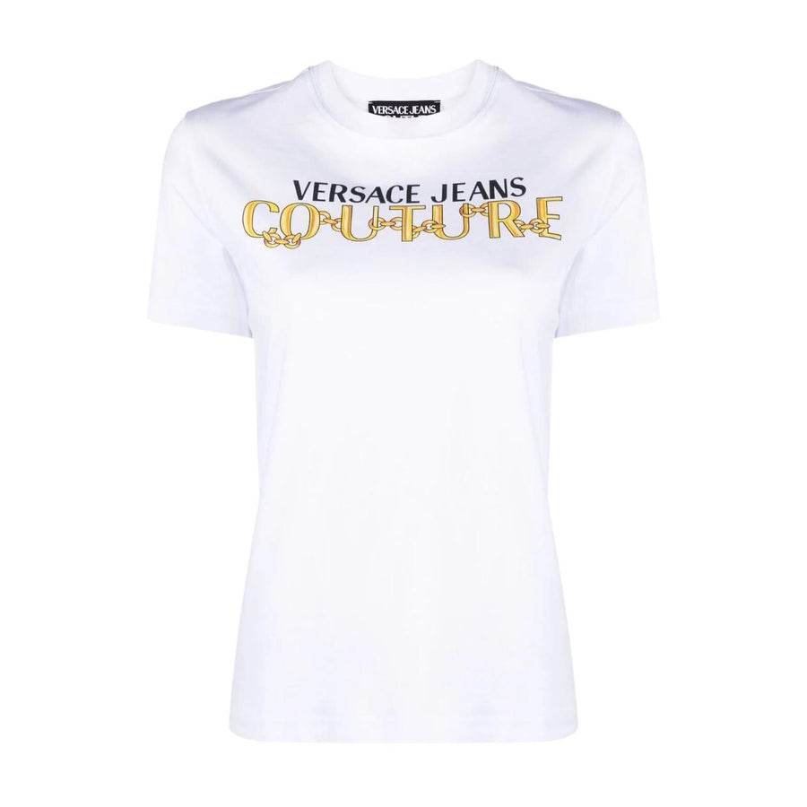 Versace Jeans Couture Chain Logo White T-Shirt