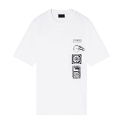 Emporio Armani Printed Graphic Off-White T-Shirt