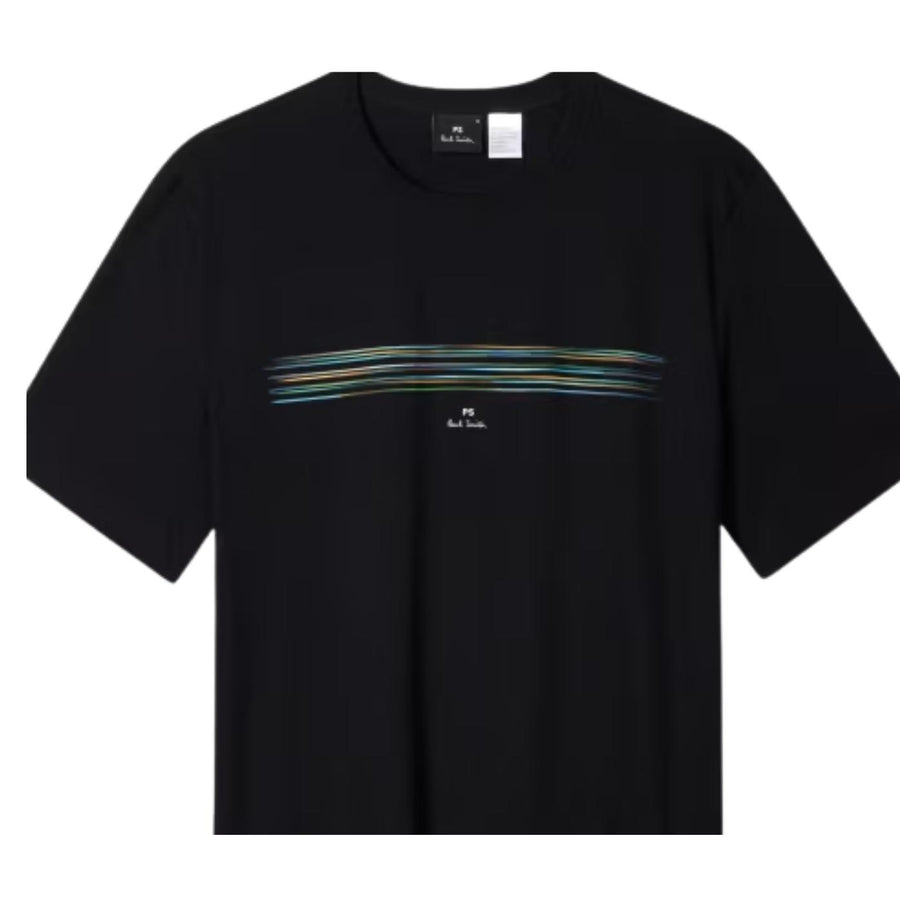 Paul Smith Blur Stripe Black T-Shirt