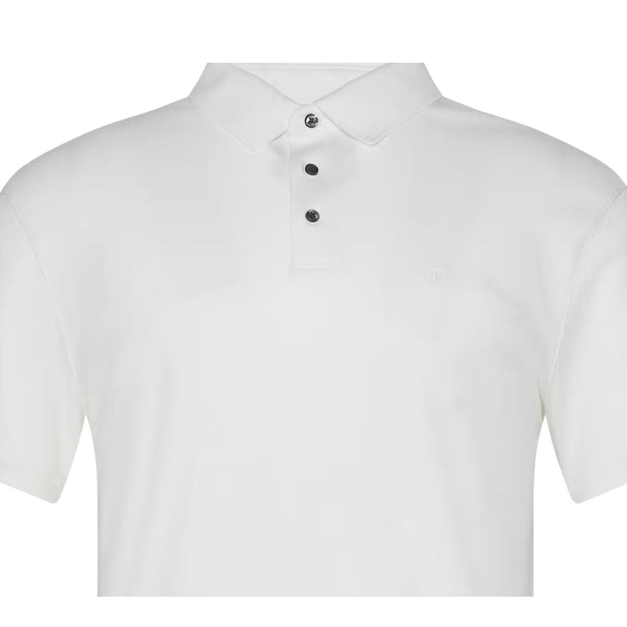 Calvin Klein Embroidered Logo Bright White Polo Shirt