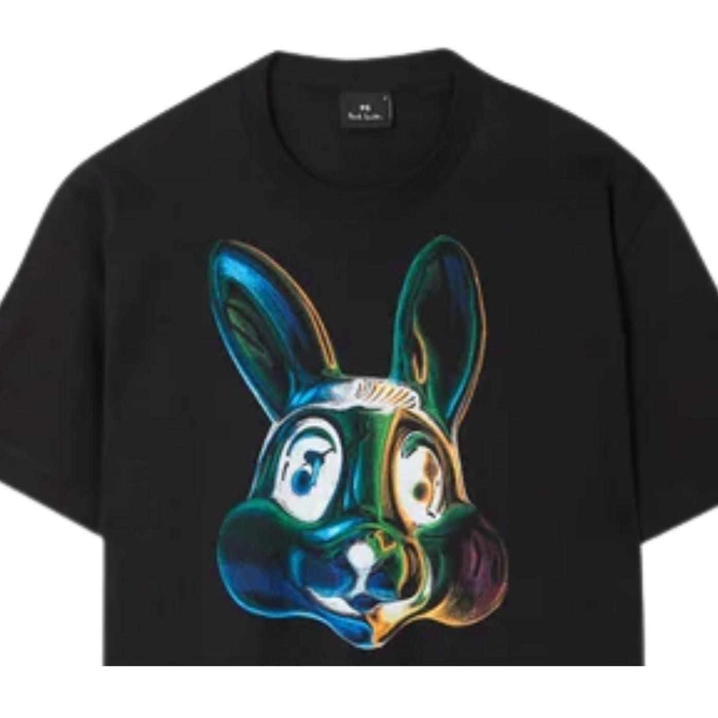 Paul Smith Printed Rabbit Black T-Shirt