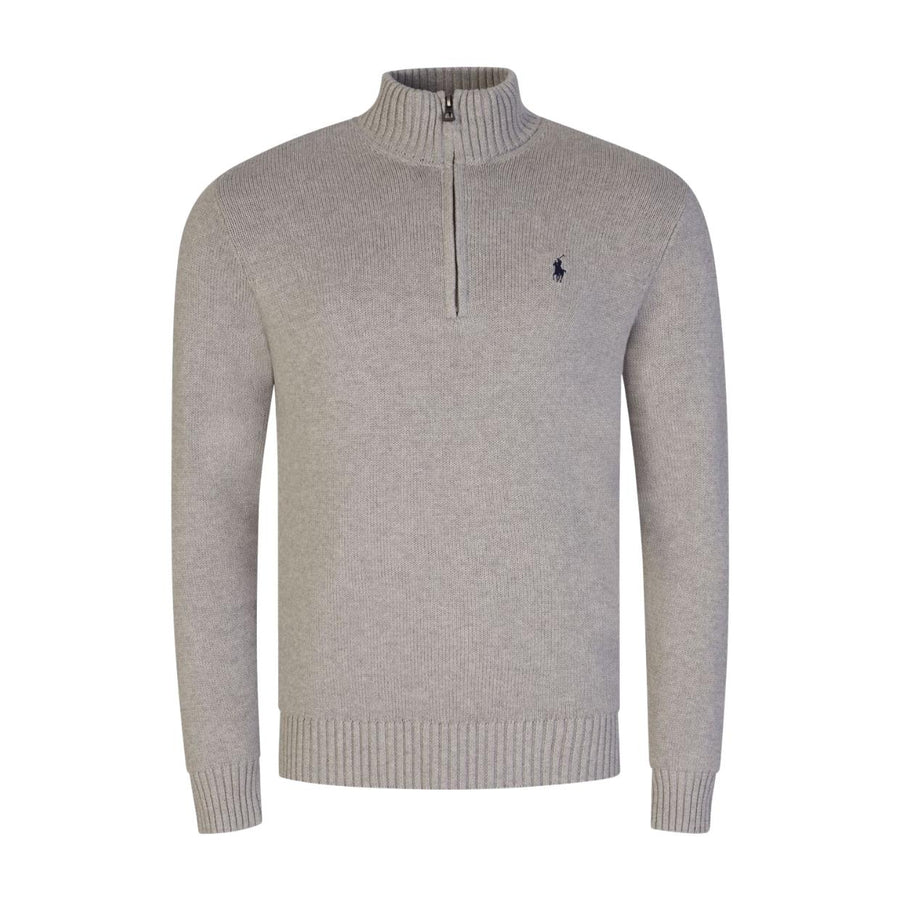 Ralph Lauren Heather Grey Half Zip Sweatshirt