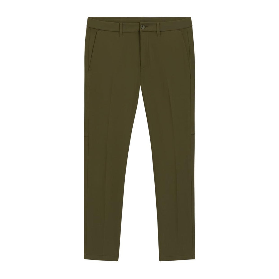 BOSS Slim Fit Stretch Fabric Commuter Dark Green Trousers