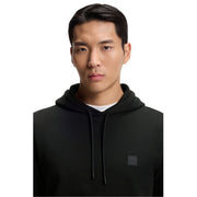 BOSS Logo Patch Wetalk Cotton Terry Black Hoodie